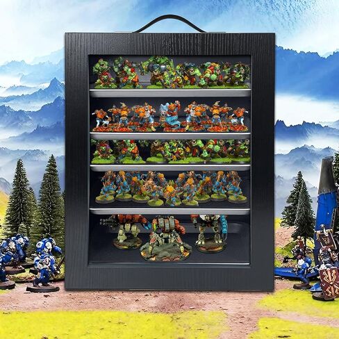 حافظة عرض مصغرة مع 5 أدراج معدنية، حقيبة حمل مصغرة بمقبض، حافظة عرض صغيرة، هدية لمحبي الأشكال المصغرة، أسود in Kuwait