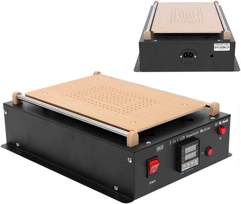 آلة فصل شاشة LCD من Eboxer، آلة فصل إصلاح الشاشة، فاصل إزالة شاشة LCD تعمل باللمس، مضخة تفريغ مدمجة، لشاشة LCD للهاتف مقاس 14 بوصة وأقل in Kuwait