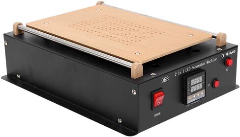 آلة فصل شاشة LCD من Eboxer، آلة فصل إصلاح الشاشة، فاصل إزالة شاشة LCD تعمل باللمس، مضخة تفريغ مدمجة، لشاشة LCD للهاتف مقاس 14 بوصة وأقل in Kuwait