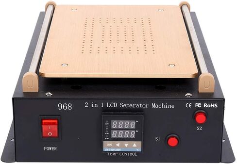 آلة فصل شاشة LCD من Eboxer، آلة فصل إصلاح الشاشة، فاصل إزالة شاشة LCD تعمل باللمس، مضخة تفريغ مدمجة، لشاشة LCD للهاتف مقاس 14 بوصة وأقل in Kuwait