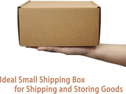 60 Pack Small Shipping Boxes, 6x4x3 Inches Corrugated Cardboard Shipping Boxes for Packaging Small Business, Brown Mailing Boxes in Kuwait