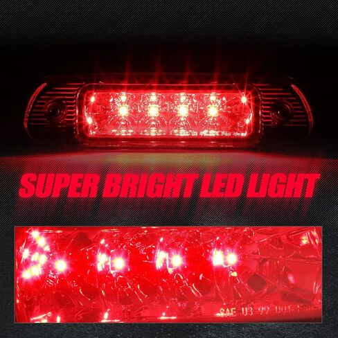 Auto Dynasty Red Housing LED 3rd Third High Mount Rear Brake Light Stop Lamp Compatible with Jeep Grand Cherokee WJ 99-04 in Saudi Arabia