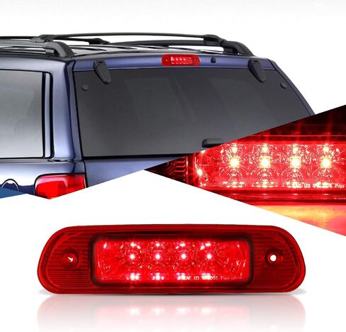 Auto Dynasty Red Housing LED 3rd Third High Mount Rear Brake Light Stop Lamp Compatible with Jeep Grand Cherokee WJ 99-04 in Saudi Arabia