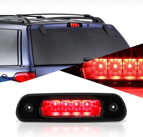Auto Dynasty Red Housing LED 3rd Third High Mount Rear Brake Light Stop Lamp Compatible with Jeep Grand Cherokee WJ 99-04 in Saudi Arabia