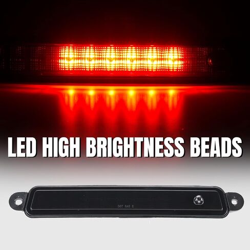 HAKA TOUGH LED Third Brake Light for Nissan Armada 2005-2015 Accessories,Smoked High Mount Rear Third Tail Lights for Infiniti 2004-2010 QX56,Replace OEM#26590-7S000. in Saudi Arabia