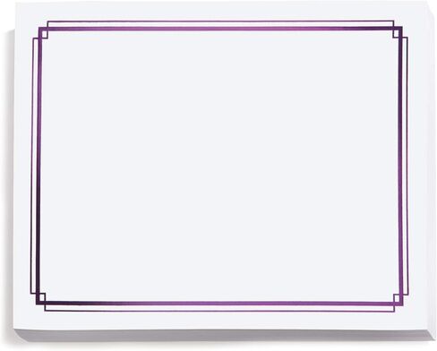 PaperDirect Foil Elegance Specialty Certificates, 50 Sheets of 38lb White Paper, 8½" x 11", Double Silver Foil Border, Perfect for Awards, Students, Employees, Volunteers, Course Completion, Diplomas in Saudi Arabia