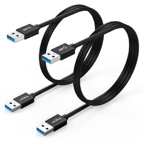 USB to USB Cable 3FT 2Pack, 5Gbps USB 3.0 A to Type A Male to Male Cord in Kuwait