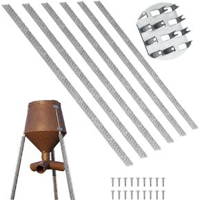 Duraaamo 6 Pack Feeder Spikes Deterrent Strips with Self Tapping Screws in Saudi Arabia