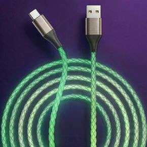 Led Light Up Type C Charger for iPhone 17/16/15/Pro/Max/Plus, 4ft in Saudi Arabia