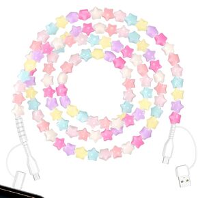 Coolden USB C Cable Multi Charging Cable Star Beaded Phone Charger,Colorful in Saudi Arabia