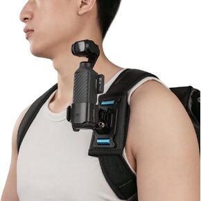 Osmo Pocket 4 Backpack Mount,Bag Belt Shoulder Strap Mount with Extended Border Compatible with DJI Osmo Pocket 4 in Saudi Arabia