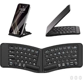 Ergonomic Wireless Foldable Keyboard for iPad, iPhone, Tablet, Laptop in Kuwait