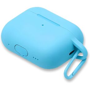 غطاء حماية من السيليكون متوافق مع AirPods Pro 3 يدعم الشحن اللاسلكي والسلكي، قابس الغبار، مقاوم للصدمات، مضاد للانزلاق، قابل للغسل، مع حلقة تسلق (أبيض) in Kuwait