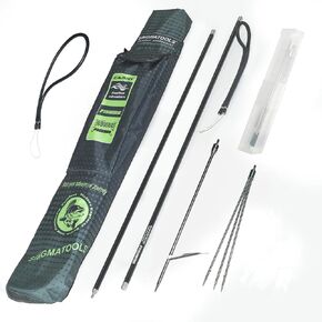 Hawaiian Sling Fishing Spear 7ft Aluminum Pole Spear 3 Prong Sling Spear Fishing Equipment Snorkeling Scuba Diving Gear Polespears Harpoon for Fishing Kayak, Spearfishing, Freediving in Kuwait