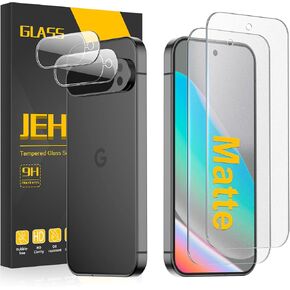 [2+2 Pack for Google Pixel 10 Matte Screen Protector + Camera Lens Protector, Anti-Glare, 9H Tempered Glass, Fingerprint Unlocking, Bubble Free in Saudi Arabia