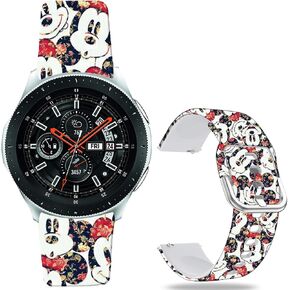 Sport Watch Bands Compatible with Samsung Galaxy Watch 7/FE/6/5/4 40mm 44mm/Galaxy Watch 6 Classic 47mm 43mm/ Watch 3 41mm Cartoon Band, 20mm Soft Silicone Straps Wristband for Men Women. in Saudi Arabia