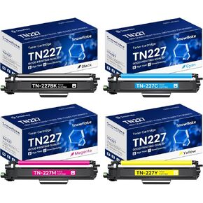 TN227 TN-227BK/C/M/Y High Yield Toner Cartridge 4 Pack Compatible TN 227 TN-227 Toner Replacement for Brother TN-227 TN227 TN-227BK/C/M/Y MFC-L3770CDW MFC-L3710CW Printer Toner. in Saudi Arabia