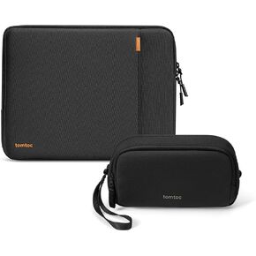 حافظة Tomtoc 360 درجة لجهاز iPad Air M4-M2 وPro M5-1st مقاس 11 بوصة (مع لوحة مفاتيح سحرية) + منظم مقاوم للماء للأسلاك والهاتف والكابلات وأجهزة Airpods وUSB - حافظة الكمبيوتر اللوحي وحزمة الحقيبة التقنية in Kuwait