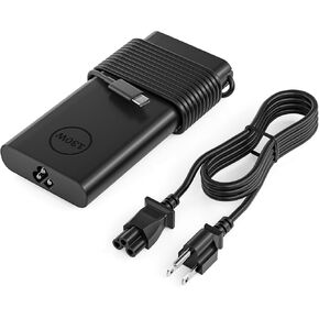 QFA 130W USB C شاحن الكمبيوتر المحمول بديل لـ Dell Latitude 7410 7310 7210 9410 9510 9575 5420 5520 5510 الدقة 5570 5560 5550 5530 5760 5750 XPS 15 9520 9530 9720 9730 سلك التيار المتردد 2 في 1 in Kuwait
