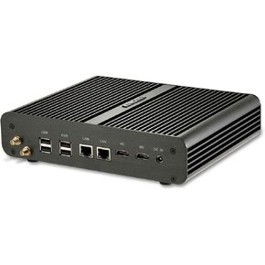 KINGDEL Fanless Mini Desktop Computer, Mini PC with i7 CPU, 16GB RAM, 512GB SSD, 2xHD Ports, 2xLAN, All Metal Body in Saudi Arabia