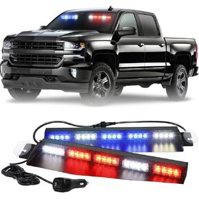 XRIDONSEN 34 inch Visor Light Bar 40 LED Amber Strobe Lights in Saudi Arabia