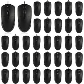 36 Pcs Black USB Wired Mouse, 1200 DPI 3‑Button Corded Mice Bulk in Saudi Arabia
