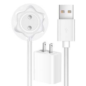 Rose Charger Replacement Charging Cable Rose Toy Charger Standing Magnetic 12 mm White 2.6FT(0.8M) Compatible with Viboators Toycharger 2025 Base Dock Station RoseOnly 12mm USB Power Wire Replacement in Saudi Arabia