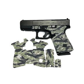 HANDLEITGRIPS Gun Grip Tape Compatible with Glock 19/23 Gen 5/Gen 5 MOS - Tiger Stripe Camo Edge Series Pistol Grip Tape, Gun Skins, Veteran Owned, Made in USA in Saudi Arabia