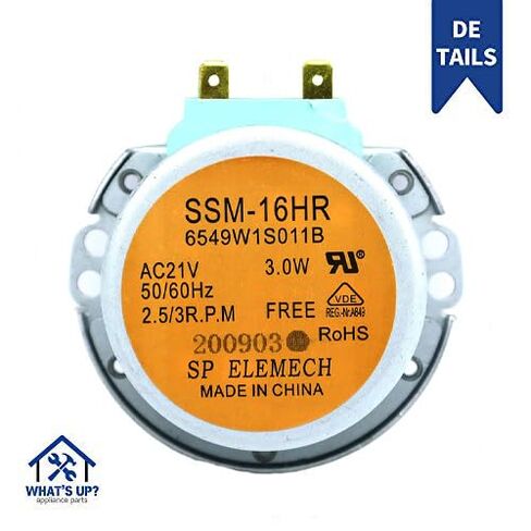 [ما الأمر؟] محرك 6549W1S011B 6549W1S011B تم إنتاج OEM جديد لجزء استبدال محرك القرص الدوار للميكروويف من LG، AC21V 50/60 هرتز 3.0 وات 2.5/3 دورة في الدقيقة in Saudi Arabia