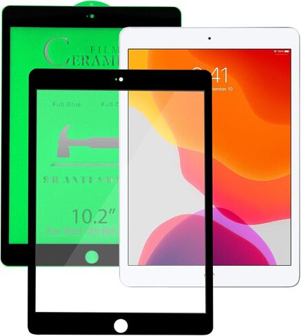 KIQ Ceramic Screen Protector for iPad 8th 7th Generation Compatible (10.2 Inch iPad 8/7 gen 2020 2019) in Saudi Arabia