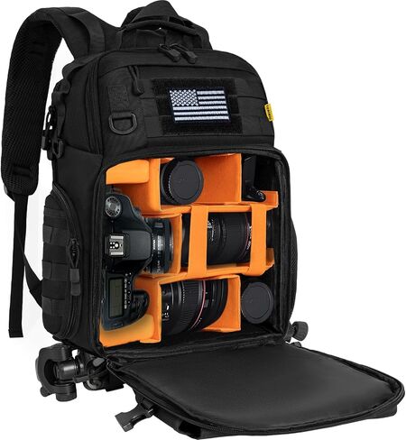 TORIBIO Camera Tactical Backpack Bag for DSLR/SLR/Mirrorless Photography in Saudi Arabia