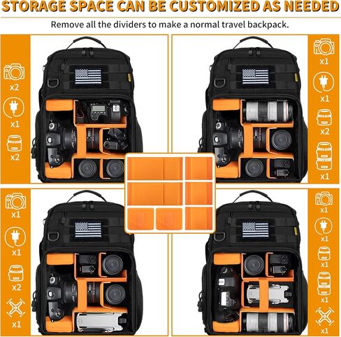 TORIBIO Camera Tactical Backpack Bag for DSLR/SLR/Mirrorless Photography in Saudi Arabia