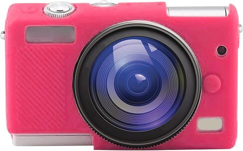 Camera Case for Canon EOS M200/M100, Fullbody Soft Silicone Protective Cover Housing Rubber Shockproof Dustproof Body Skin for Canon EOS M200/M100 Digital SLR Camera Bag Pink in Kuwait
