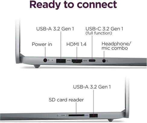 IdeaPad Slim 3 15.6" FHD IPS Touchscreen Reliable & Portable Laptop for Daily Work & Study by Lenovo, AMD Ryzen 7 5825U, 16GB RAM|512GB SSD, Windows 11, Fast Charge/Privacy Camera, Wi-Fi 6, Copilot AI in Saudi Arabia