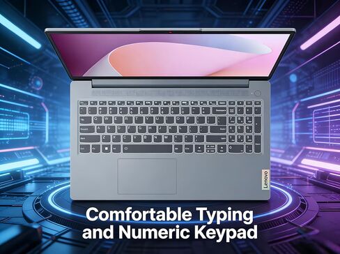 IdeaPad Slim 3 15.6" FHD IPS Touchscreen Reliable & Portable Laptop for Daily Work & Study by Lenovo, AMD Ryzen 7 5825U, 16GB RAM|512GB SSD, Windows 11, Fast Charge/Privacy Camera, Wi-Fi 6, Copilot AI in Saudi Arabia