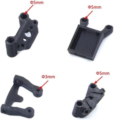 Drone toy accessories 3D Printed BN-220 GPS module Mount TPU Holder T-shaped Antenna Fixed Bracket Seat for FPV Drone for Mark5 Frame analog digital parts(Black GPS Mount) in Kuwait