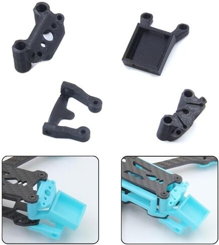 Drone toy accessories 3D Printed BN-220 GPS module Mount TPU Holder T-shaped Antenna Fixed Bracket Seat for FPV Drone for Mark5 Frame analog digital parts(Black GPS Mount) in Kuwait