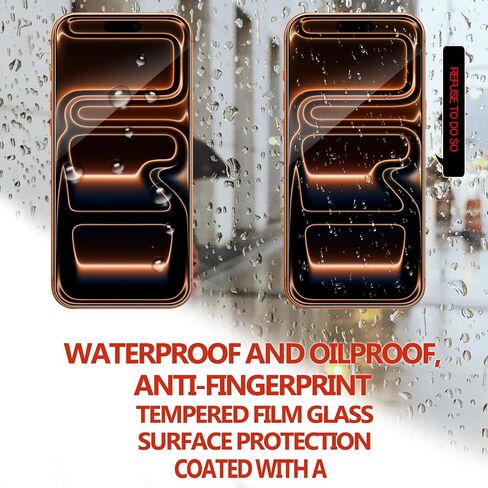 Screen Protector For iPhone17Pro Tempered Glass 2-Pack Camera Lens Protector Film 2-Pack With Easy Alignment Tool in Saudi Arabia