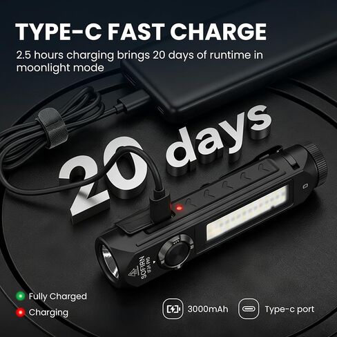 CSTEBOKE Sofirn IF24 2000 Lumens Rechargeable EDC Flat Flashlight in Saudi Arabia