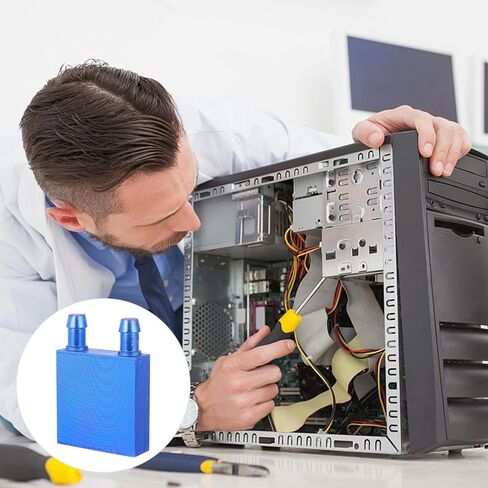 Aluminum Water Cooling Block for CPU, Lateral Port 7-8mm Connector in Saudi Arabia
