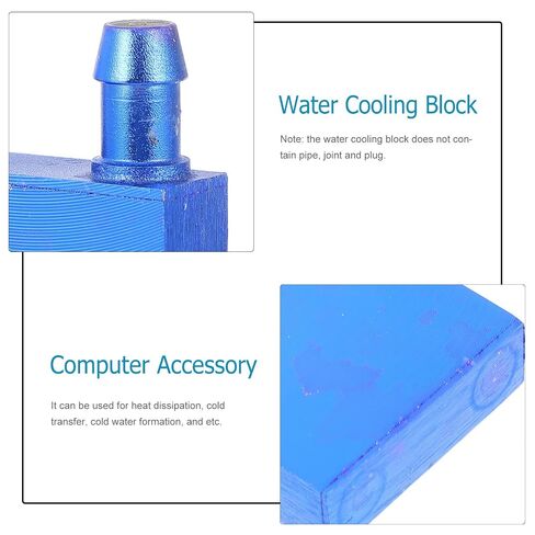 Aluminum Water Cooling Block for CPU, Lateral Port 7-8mm Connector in Saudi Arabia