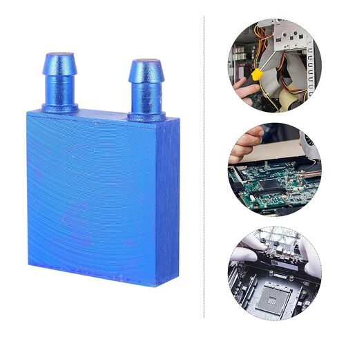 Aluminum Water Cooling Block for CPU, Lateral Port 7-8mm Connector in Saudi Arabia