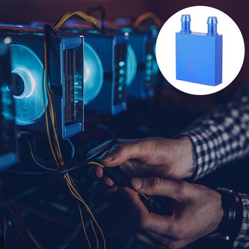 Aluminum Water Cooling Block for CPU, Lateral Port 7-8mm Connector in Saudi Arabia