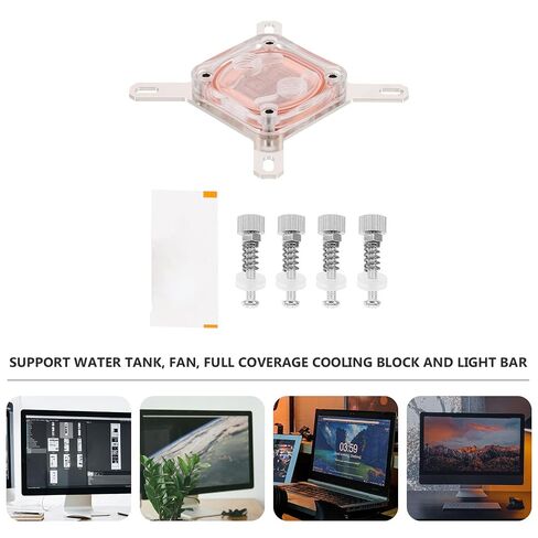 CPU Water Block Cover with Copper Base for Cooling in Saudi Arabia