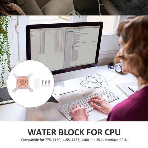 CPU Water Block Cover with Copper Base for Cooling in Saudi Arabia