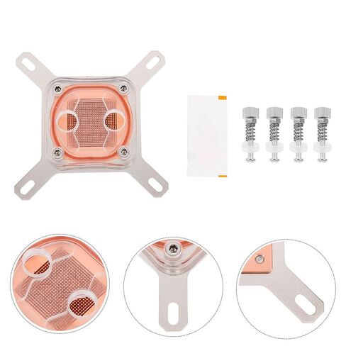 CPU Water Block Cover with Copper Base for Cooling in Saudi Arabia