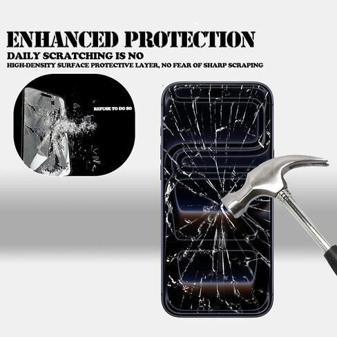[2-2 Pack Privacy Screen Protector Designed For iPhone17Promax Anti Spy Private Tempered Glass Film 2-Pack Camera Lens Protector Film 2-Pack Easy Alignment Tool in Saudi Arabia