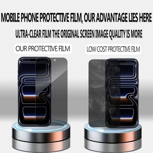 [2-2 Pack Privacy Screen Protector Designed For iPhone17Promax Anti Spy Private Tempered Glass Film 2-Pack Camera Lens Protector Film 2-Pack Easy Alignment Tool in Saudi Arabia