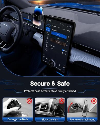 Car Phone Holder for Ford Mustang Mach-E 2021-2026, 15.5" Mount in Kuwait