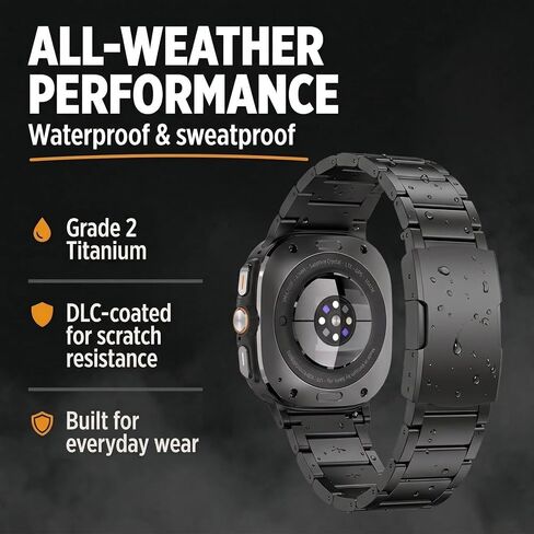 Titanium Band for Samsung Galaxy Watch Ultra 2 & Ultra 47mm, DLC Coating in Saudi Arabia